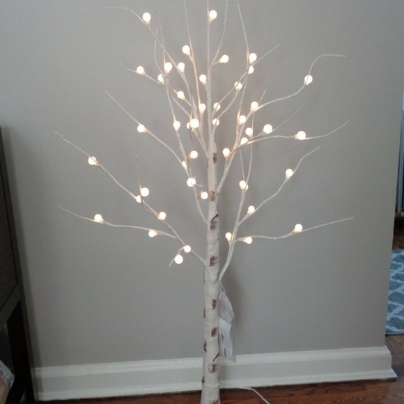 Pre-Lit LED Light Birch Twig Christmas Tree 47" - Picture 4 of 5
